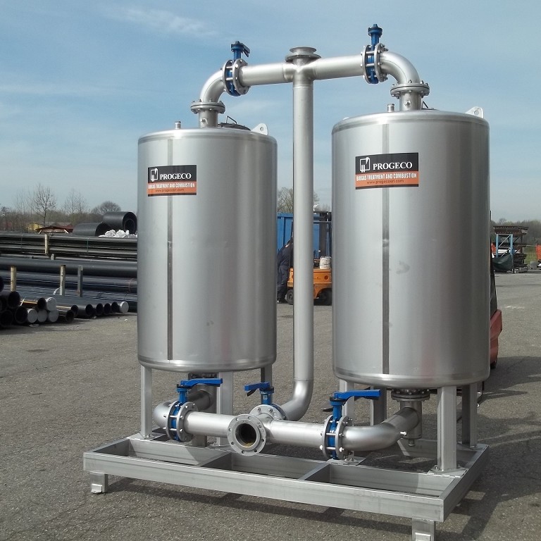 Filtri per rimozione silossani biogas Progeco-68 Filtri per rimozione silossani-68